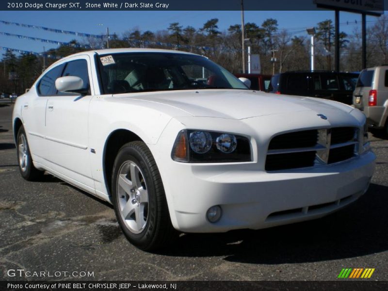 Stone White / Dark Slate Gray 2010 Dodge Charger SXT
