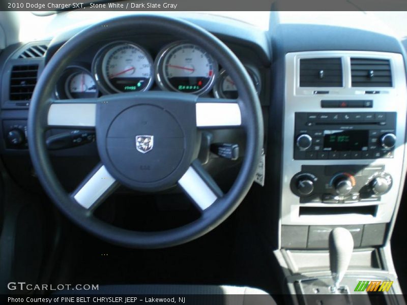 Stone White / Dark Slate Gray 2010 Dodge Charger SXT
