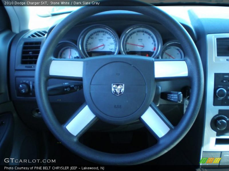 Stone White / Dark Slate Gray 2010 Dodge Charger SXT