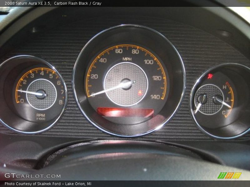 Carbon Flash Black / Gray 2008 Saturn Aura XE 3.5