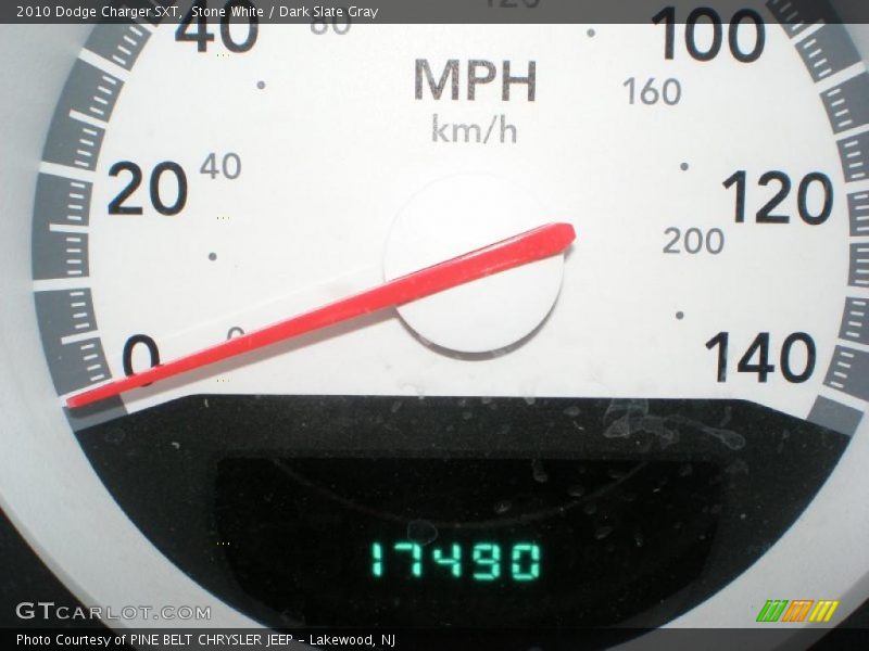 Stone White / Dark Slate Gray 2010 Dodge Charger SXT