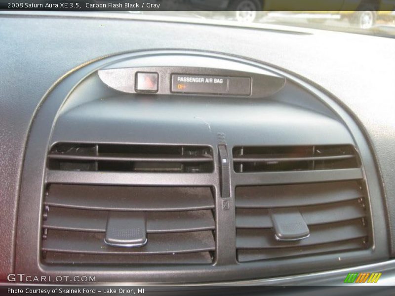 Carbon Flash Black / Gray 2008 Saturn Aura XE 3.5
