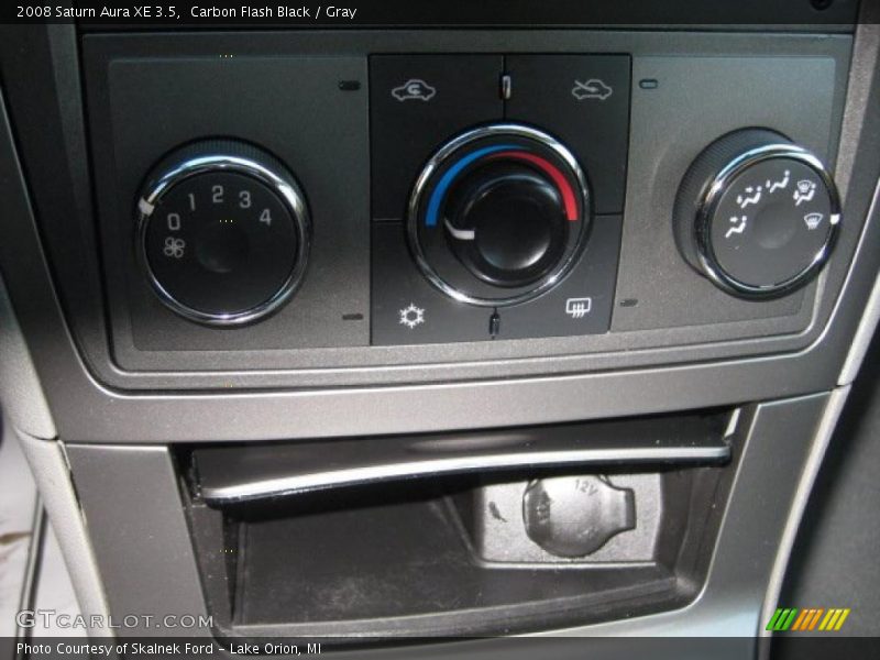 Carbon Flash Black / Gray 2008 Saturn Aura XE 3.5