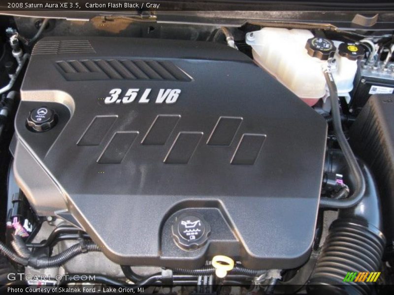 Carbon Flash Black / Gray 2008 Saturn Aura XE 3.5