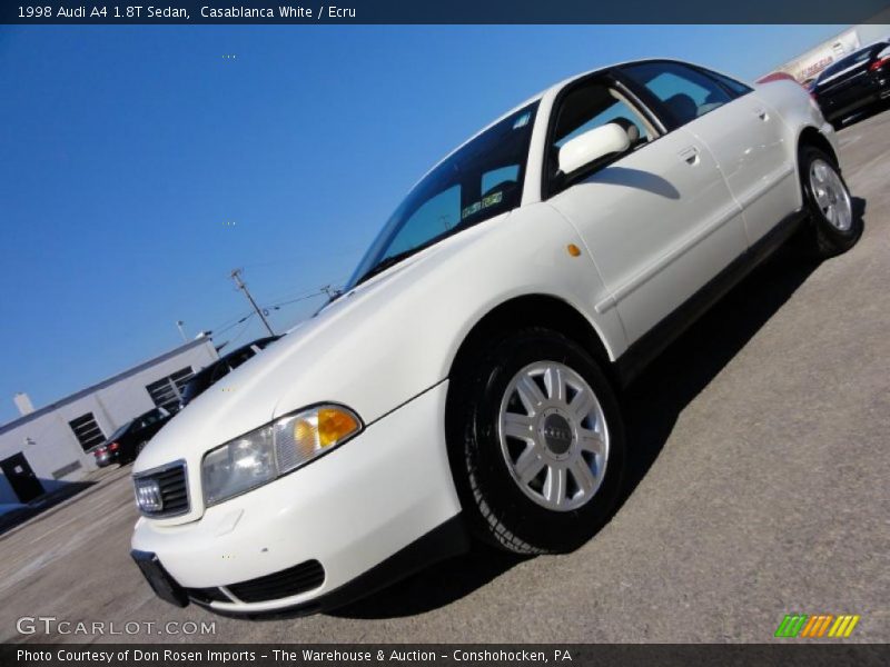 Casablanca White / Ecru 1998 Audi A4 1.8T Sedan