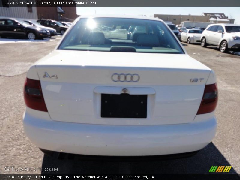 Casablanca White / Ecru 1998 Audi A4 1.8T Sedan