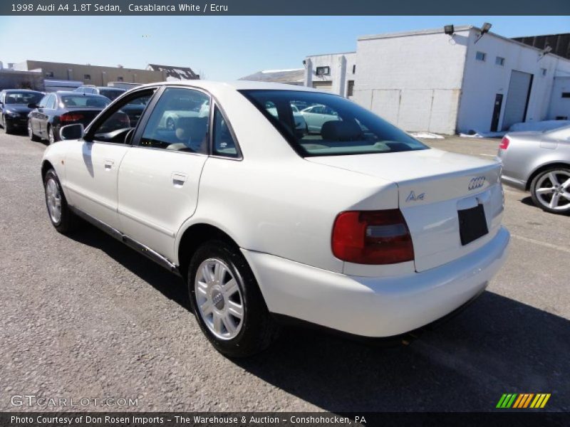 Casablanca White / Ecru 1998 Audi A4 1.8T Sedan