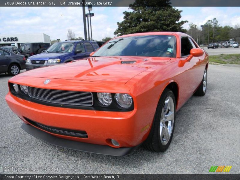 HEMI Orange / Dark Slate Gray 2009 Dodge Challenger R/T