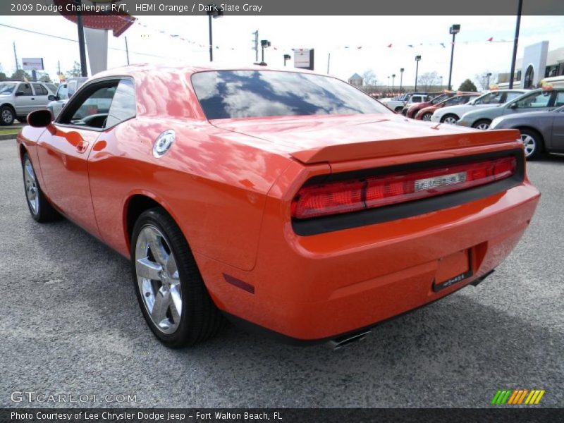 HEMI Orange / Dark Slate Gray 2009 Dodge Challenger R/T