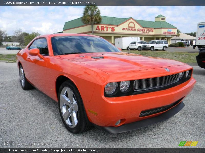 HEMI Orange / Dark Slate Gray 2009 Dodge Challenger R/T