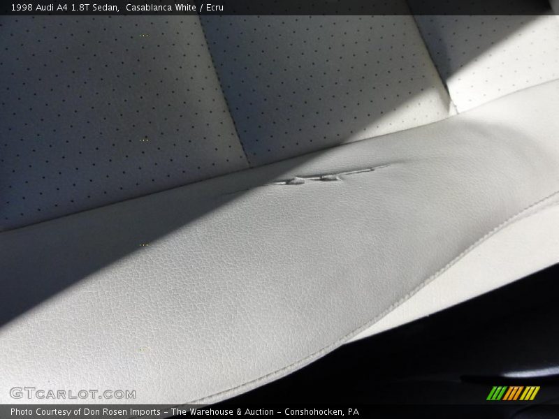 Casablanca White / Ecru 1998 Audi A4 1.8T Sedan