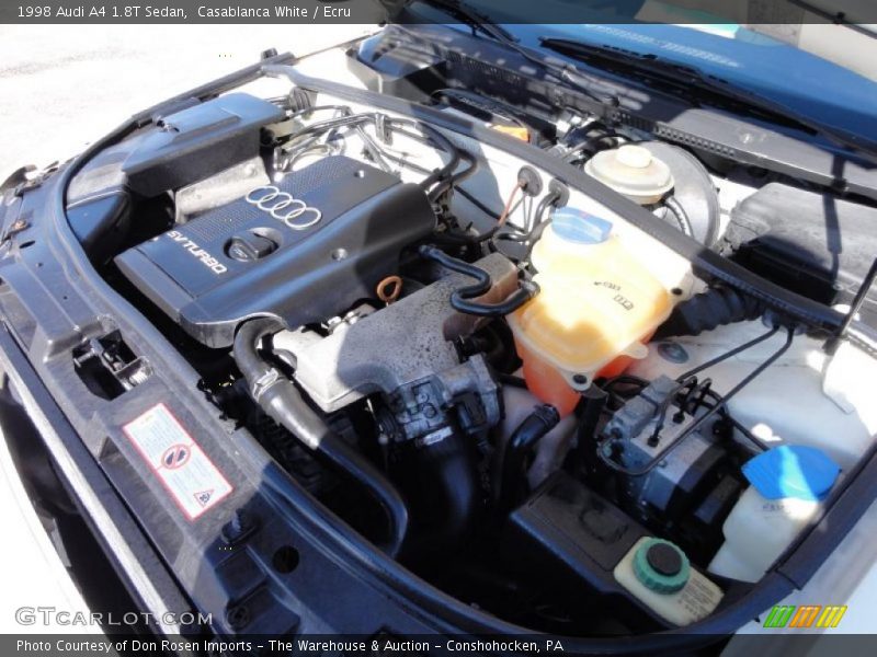  1998 A4 1.8T Sedan Engine - 1.8 Liter Turbocharged DOHC 20-Valve 4 Cylinder