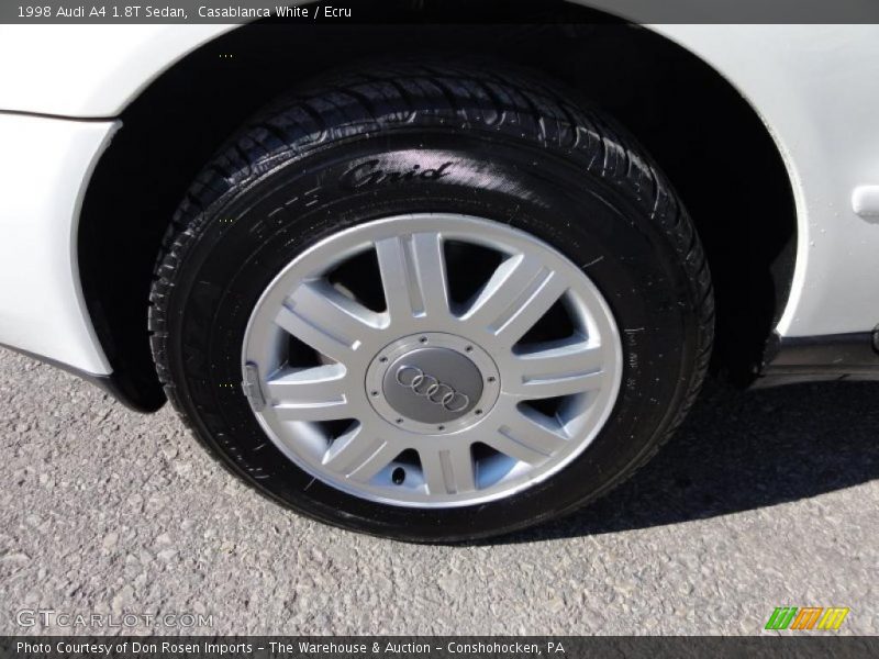  1998 A4 1.8T Sedan Engine - 1.8 Liter Turbocharged DOHC 20-Valve 4 Cylinder