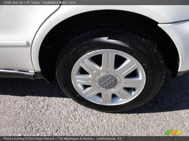  1998 A4 1.8T Sedan Engine - 1.8 Liter Turbocharged DOHC 20-Valve 4 Cylinder