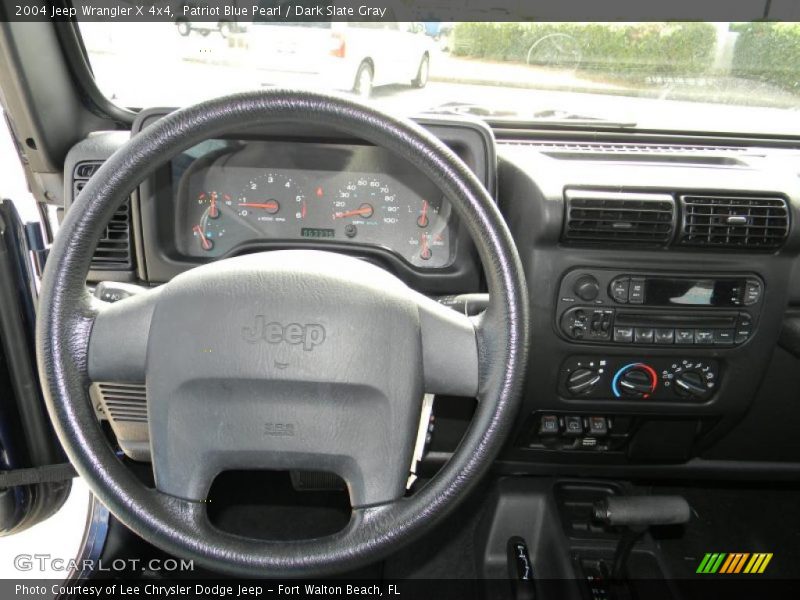 Patriot Blue Pearl / Dark Slate Gray 2004 Jeep Wrangler X 4x4