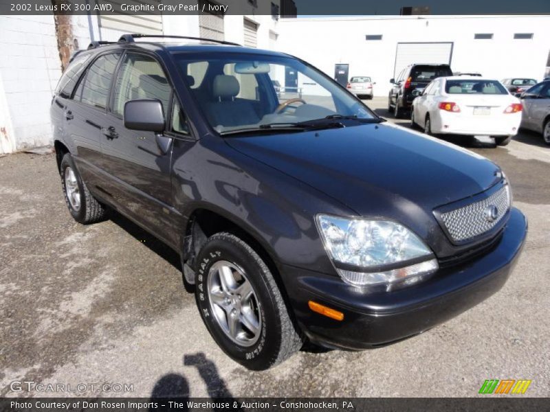 Graphite Gray Pearl / Ivory 2002 Lexus RX 300 AWD