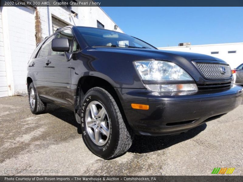 Graphite Gray Pearl / Ivory 2002 Lexus RX 300 AWD
