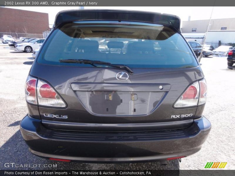 Graphite Gray Pearl / Ivory 2002 Lexus RX 300 AWD