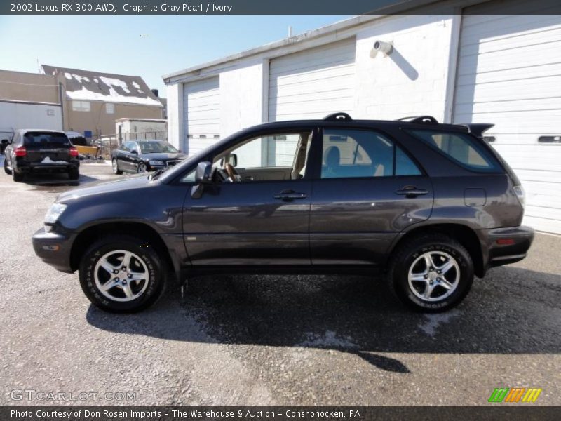 Graphite Gray Pearl / Ivory 2002 Lexus RX 300 AWD