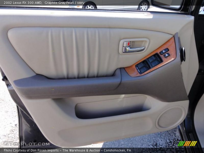 Graphite Gray Pearl / Ivory 2002 Lexus RX 300 AWD