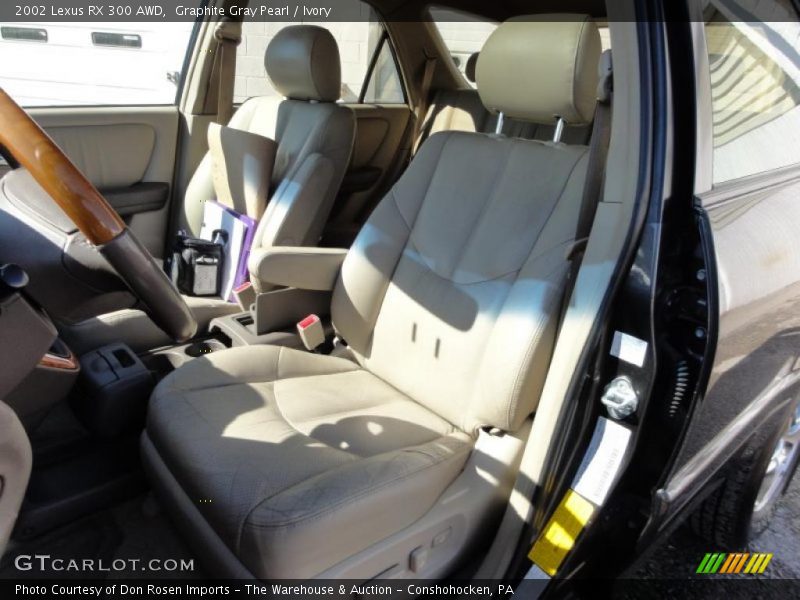 Graphite Gray Pearl / Ivory 2002 Lexus RX 300 AWD