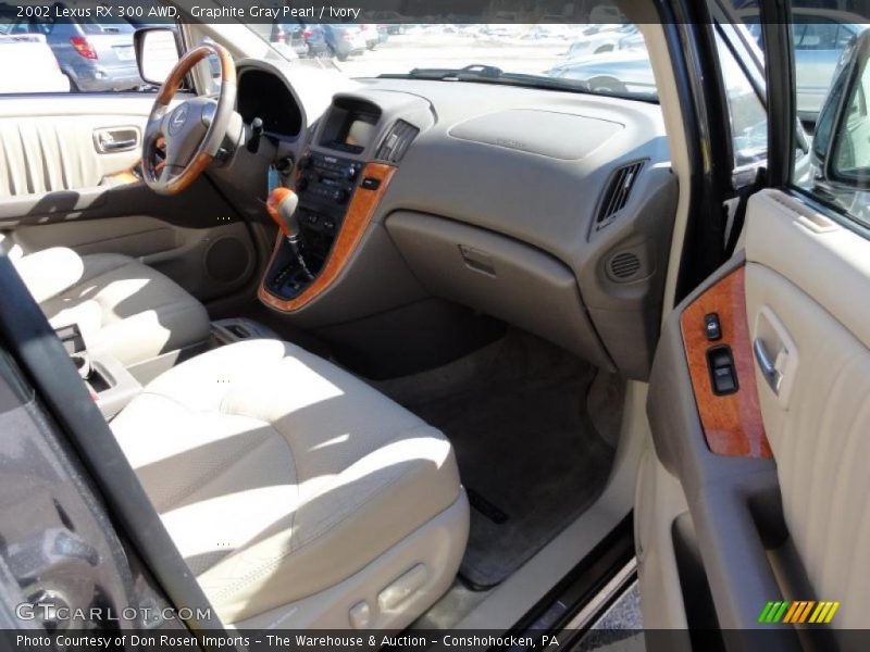 Graphite Gray Pearl / Ivory 2002 Lexus RX 300 AWD