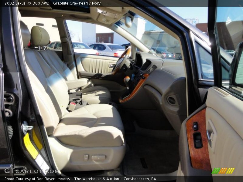 Graphite Gray Pearl / Ivory 2002 Lexus RX 300 AWD