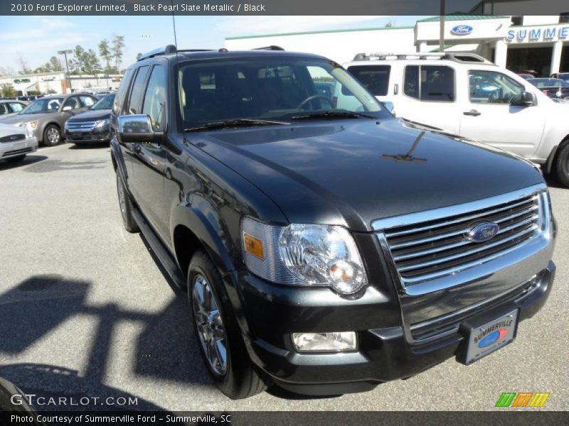 Black Pearl Slate Metallic / Black 2010 Ford Explorer Limited