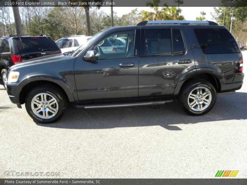 Black Pearl Slate Metallic / Black 2010 Ford Explorer Limited