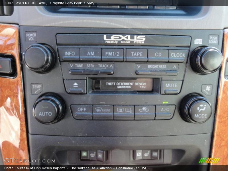Graphite Gray Pearl / Ivory 2002 Lexus RX 300 AWD