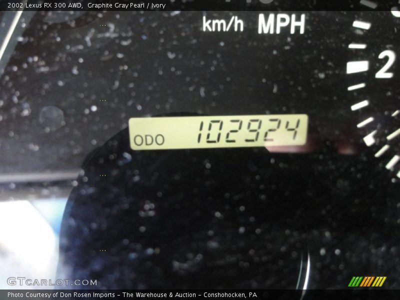 Graphite Gray Pearl / Ivory 2002 Lexus RX 300 AWD