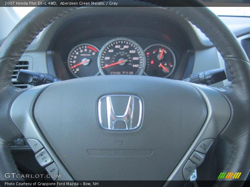 Aberdeen Green Metallic / Gray 2007 Honda Pilot EX-L 4WD