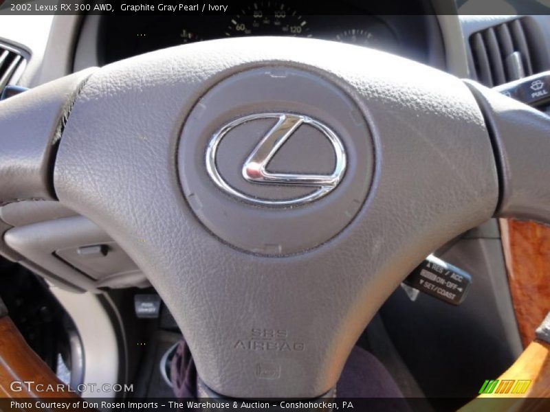 Graphite Gray Pearl / Ivory 2002 Lexus RX 300 AWD
