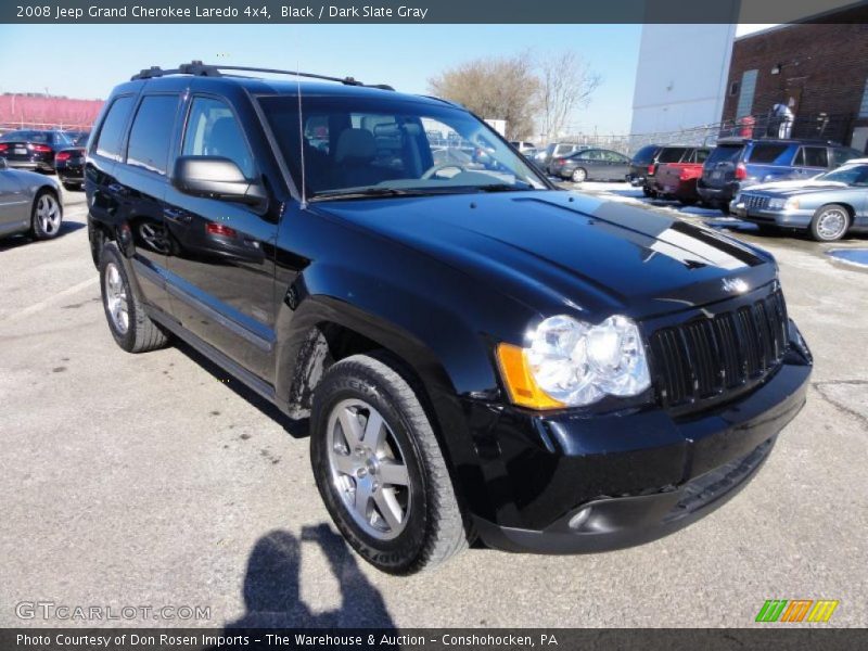 Black / Dark Slate Gray 2008 Jeep Grand Cherokee Laredo 4x4