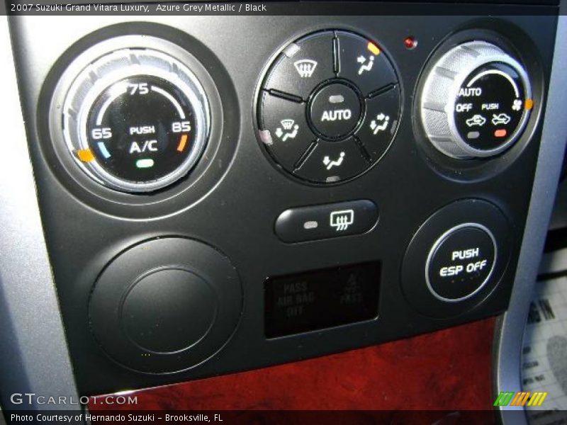 Azure Grey Metallic / Black 2007 Suzuki Grand Vitara Luxury