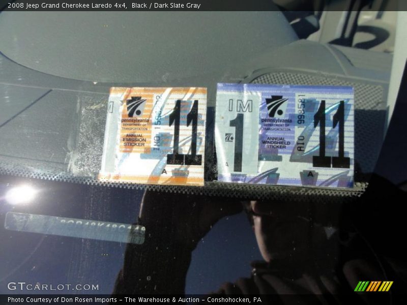 Black / Dark Slate Gray 2008 Jeep Grand Cherokee Laredo 4x4
