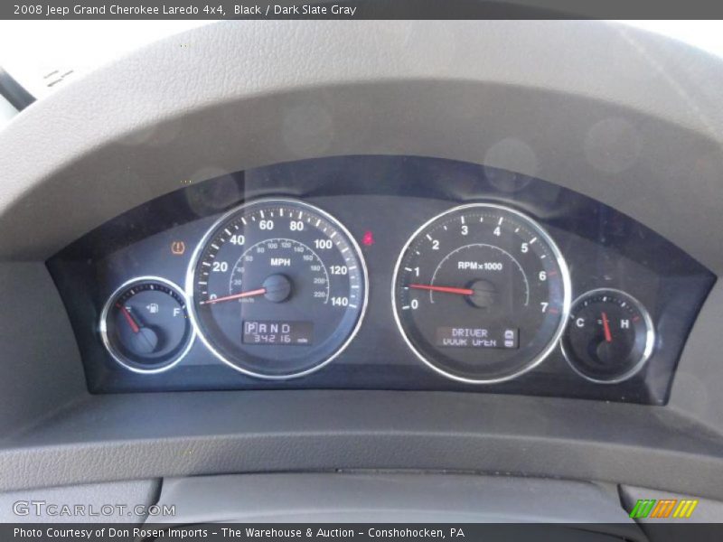 Black / Dark Slate Gray 2008 Jeep Grand Cherokee Laredo 4x4