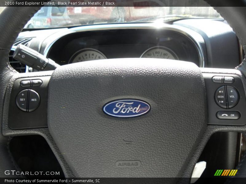 Black Pearl Slate Metallic / Black 2010 Ford Explorer Limited