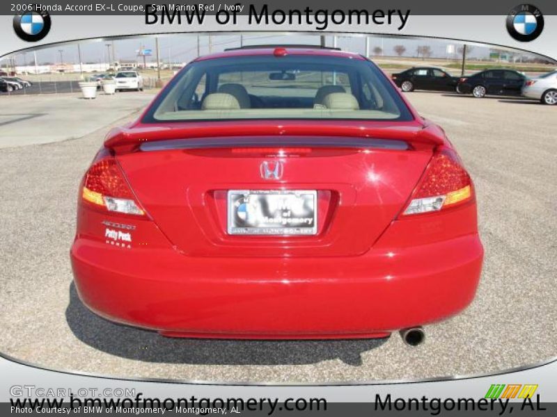 San Marino Red / Ivory 2006 Honda Accord EX-L Coupe