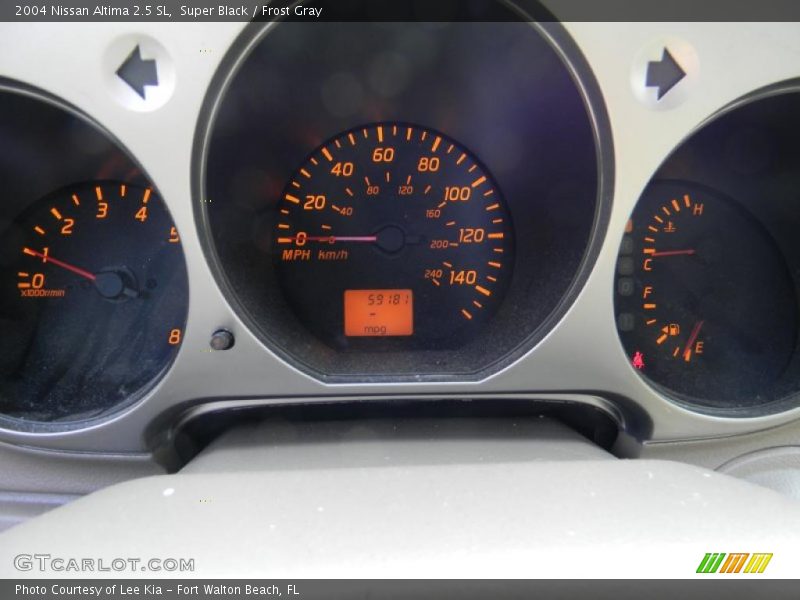 Super Black / Frost Gray 2004 Nissan Altima 2.5 SL