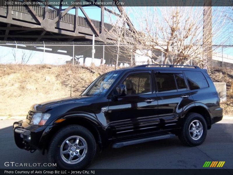 Solano Black Pearlescent / Gray 2002 Mitsubishi Montero Limited 4x4