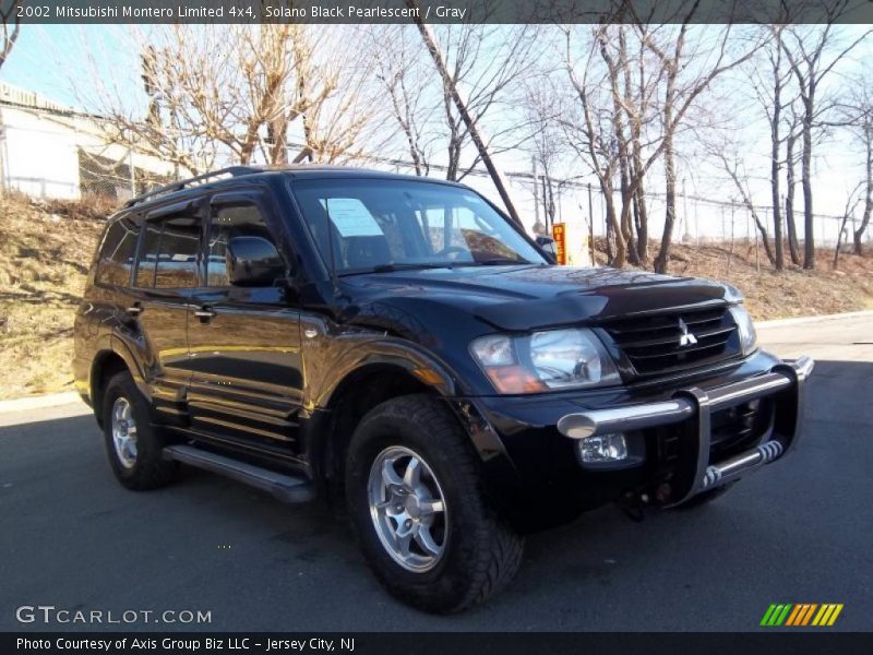 Solano Black Pearlescent / Gray 2002 Mitsubishi Montero Limited 4x4