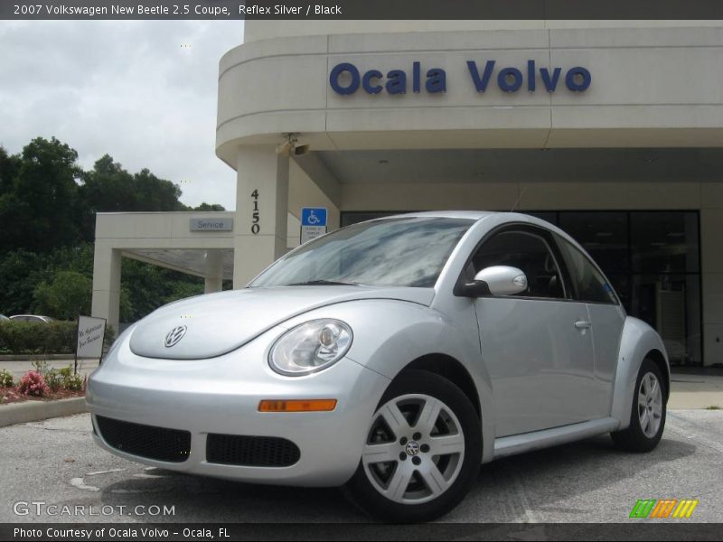 Reflex Silver / Black 2007 Volkswagen New Beetle 2.5 Coupe