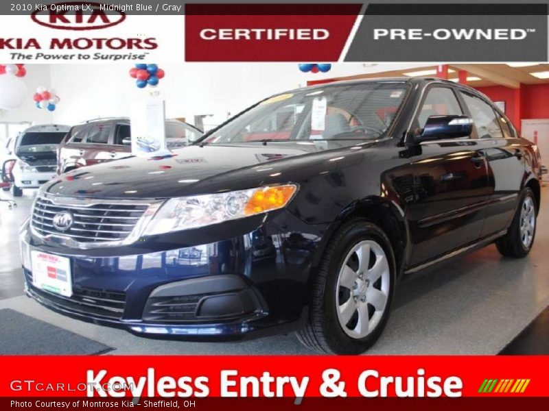 Midnight Blue / Gray 2010 Kia Optima LX