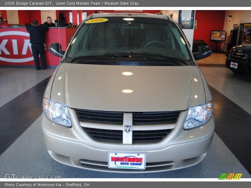 Linen Gold Metallic Pearl / Medium Slate Gray 2006 Dodge Caravan SXT