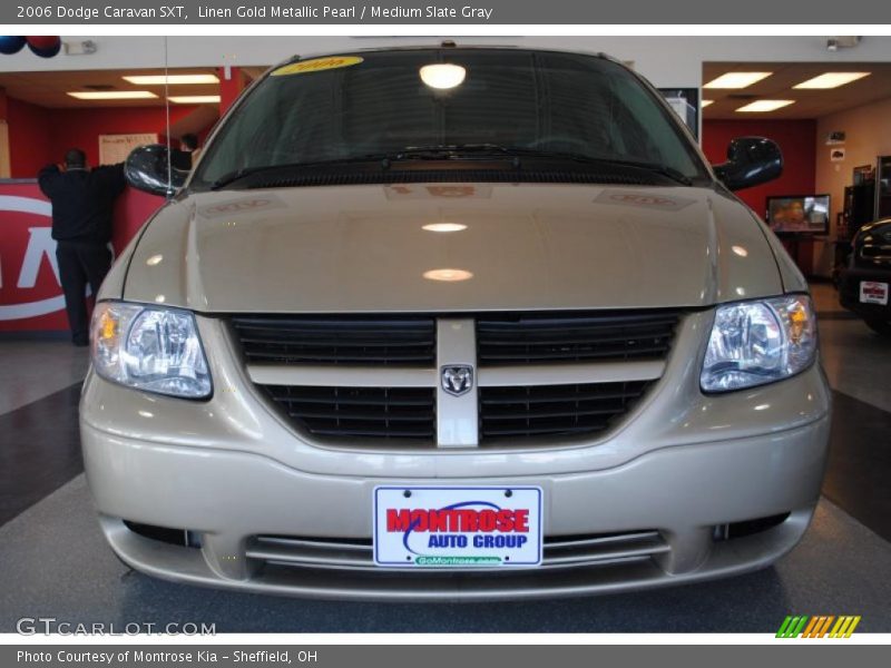 Linen Gold Metallic Pearl / Medium Slate Gray 2006 Dodge Caravan SXT