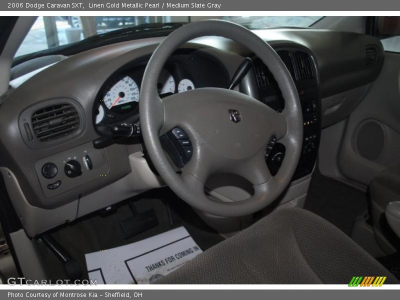 Linen Gold Metallic Pearl / Medium Slate Gray 2006 Dodge Caravan SXT