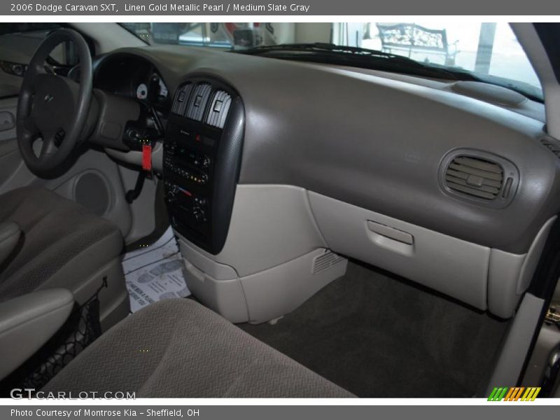 Linen Gold Metallic Pearl / Medium Slate Gray 2006 Dodge Caravan SXT