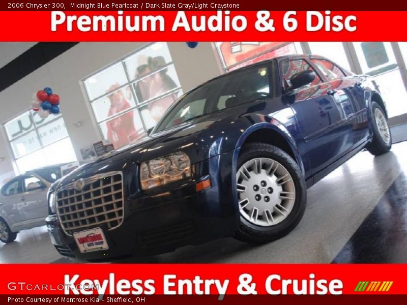 Midnight Blue Pearlcoat / Dark Slate Gray/Light Graystone 2006 Chrysler 300