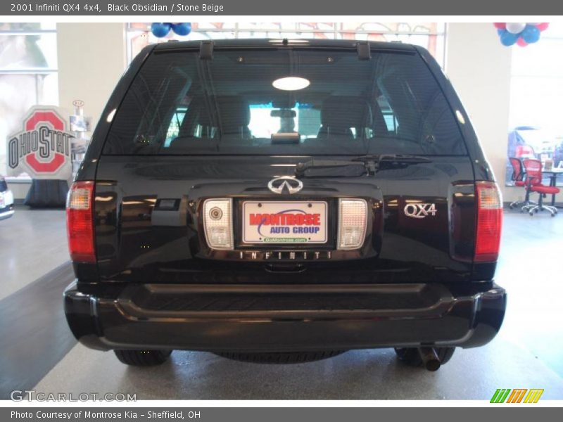 Black Obsidian / Stone Beige 2001 Infiniti QX4 4x4